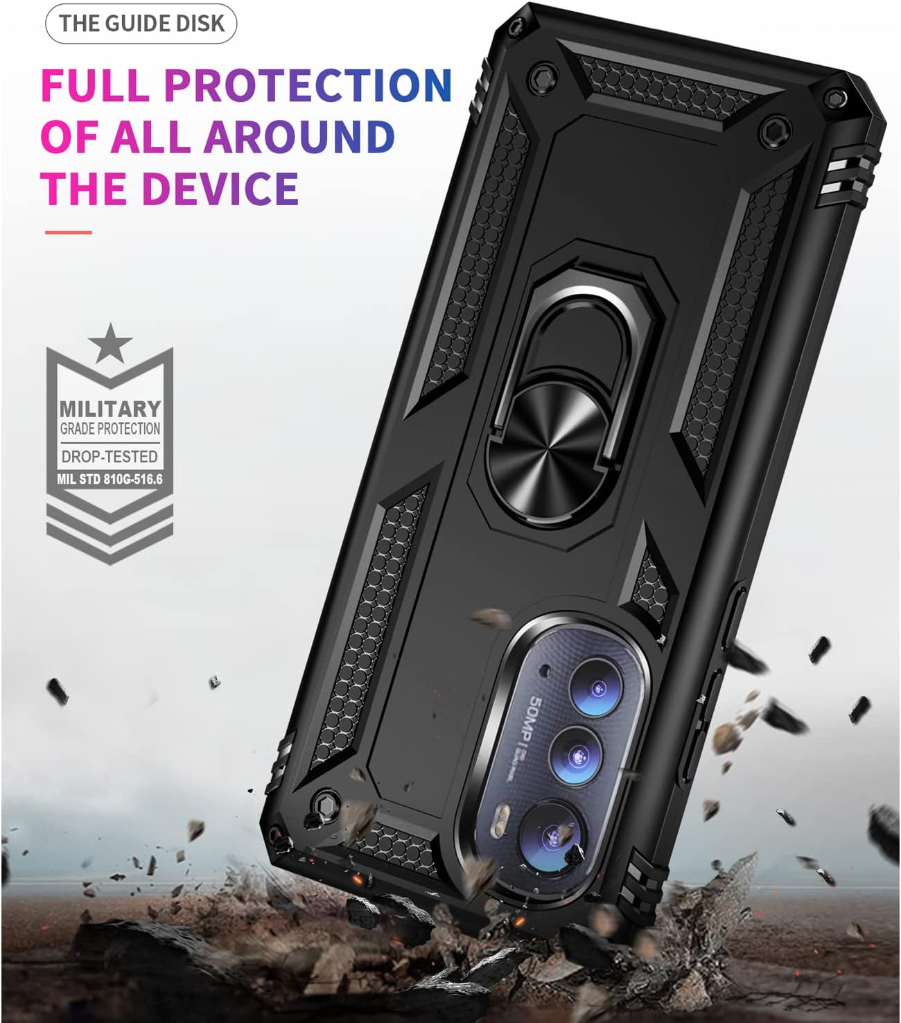 Pixel 8 A Funda Funda Con Anillo Y Soporte Para Honor X7A - A