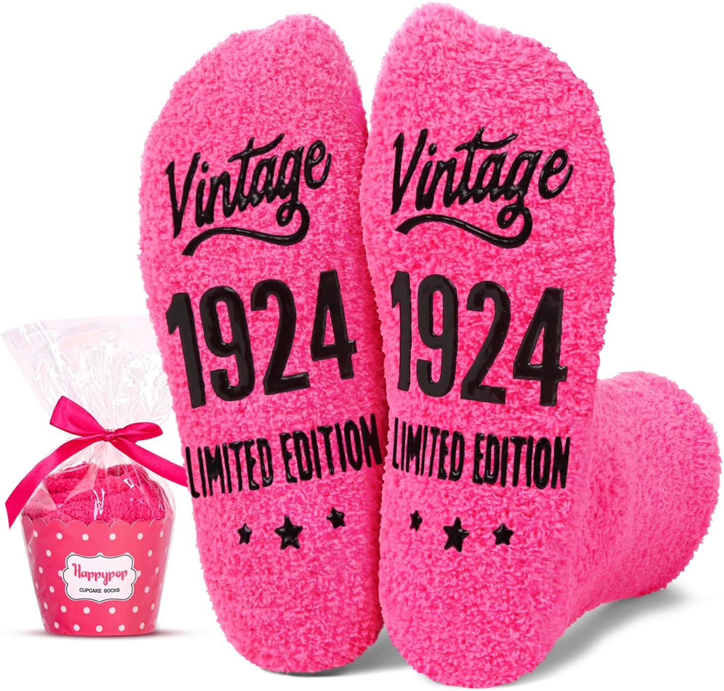 HAPPYPOP Birthday Socks - Birthday Gifts for Old Lady, Gifts for Women in Their 90s 100s