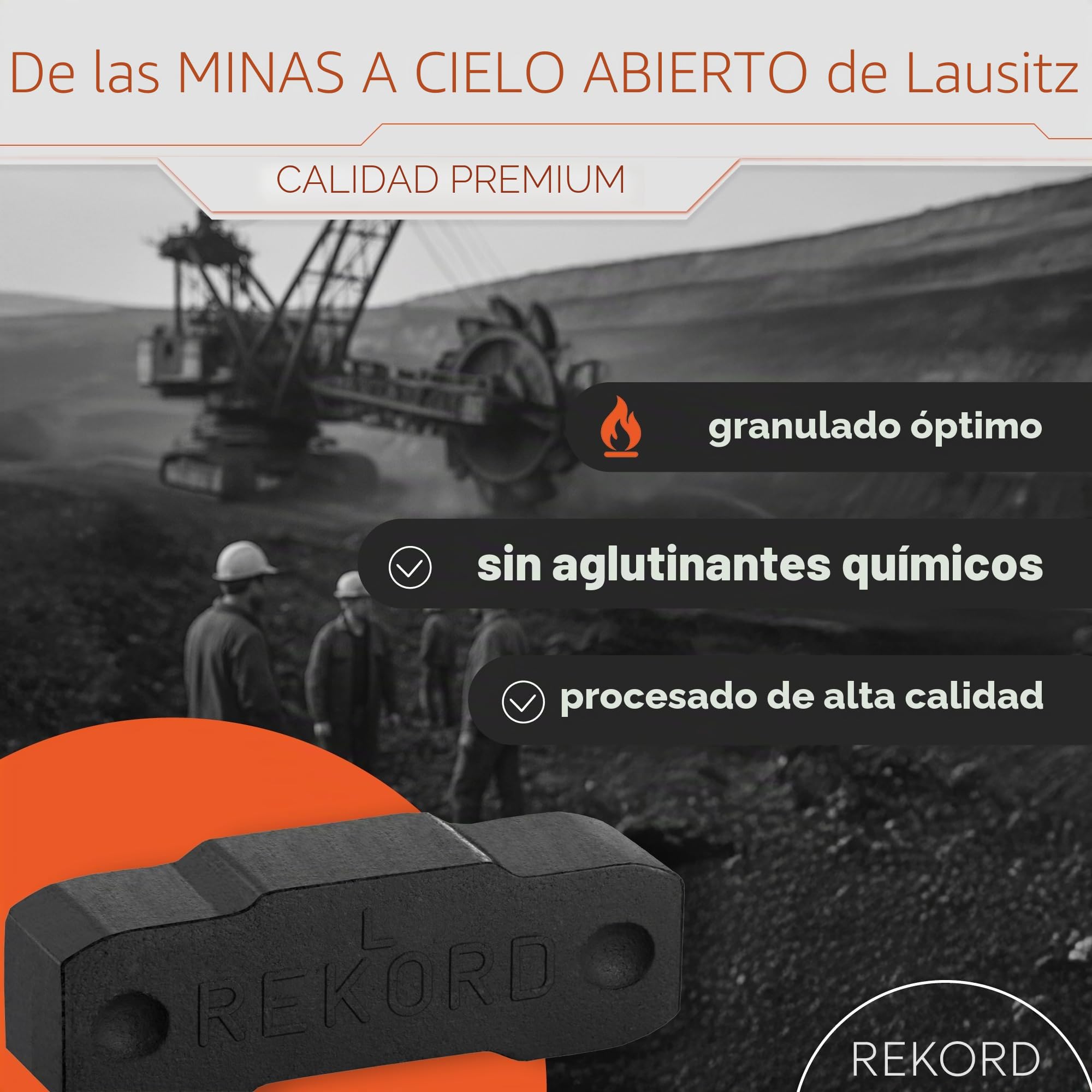 Briquetas de lignito de carbón 25 kg para chimenea y estufa