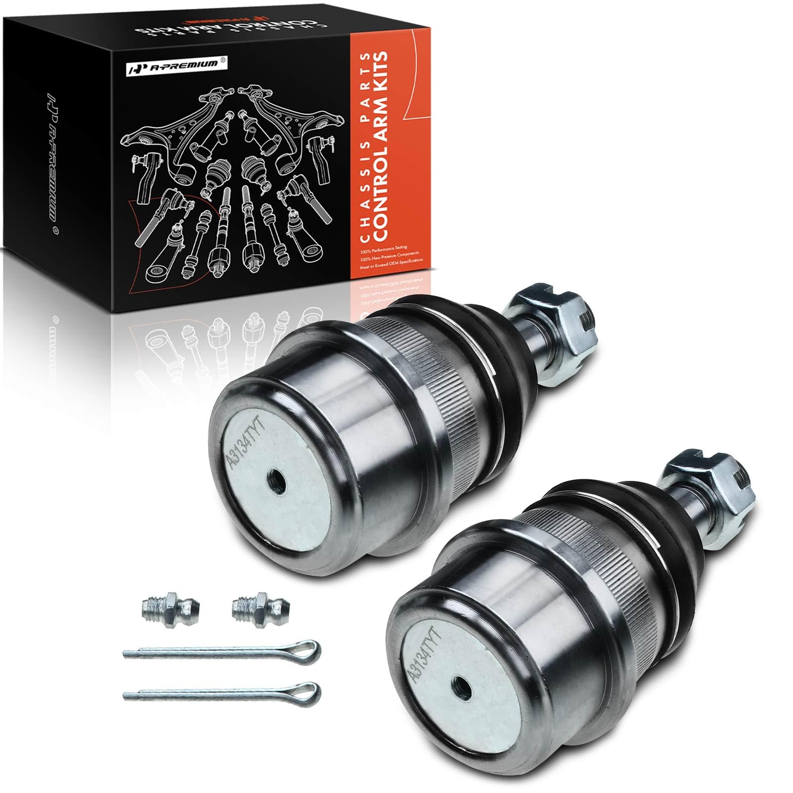 Frankberg 2x Rotule de Suspension Essieu Avant En haut Compatible avec Ram 1500 Allongé Cab Pick-up 3.9L-5.9L 1994-2001 Ram 1500 Pick-up BE BR 5.2L-5.9L 1993-2001 Remplacer# 68004085AA