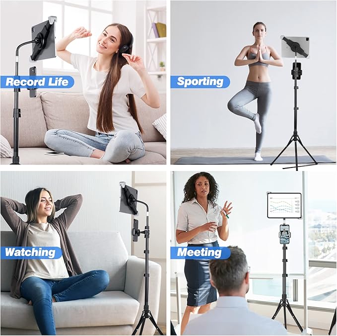 Soporte para iPad UBeesize de 67 pulgadas, trípode con rotación 360° miniatura 7
