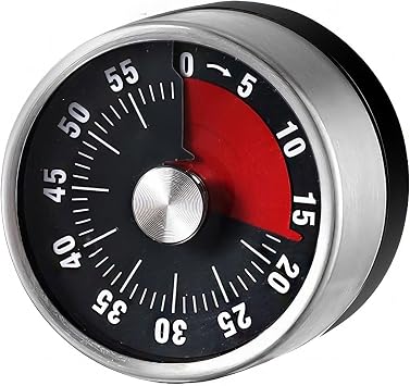 Gri Metal i i Siyah Mekanik M knat sl  Klasik Zilli Mutfak Zamanlay c  Timer thr395sy