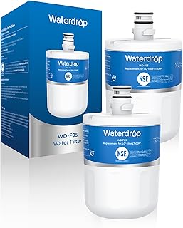 Waterdrop 5231JA2002A Refrigerator Water Filter, Replacement for LG® LT500P®, GEN11042FR-08, ADQ72910911, ADQ72910901, Kenmore 9890, 46-9890, LFX25974ST, 2 Pack (Package May Vary)
