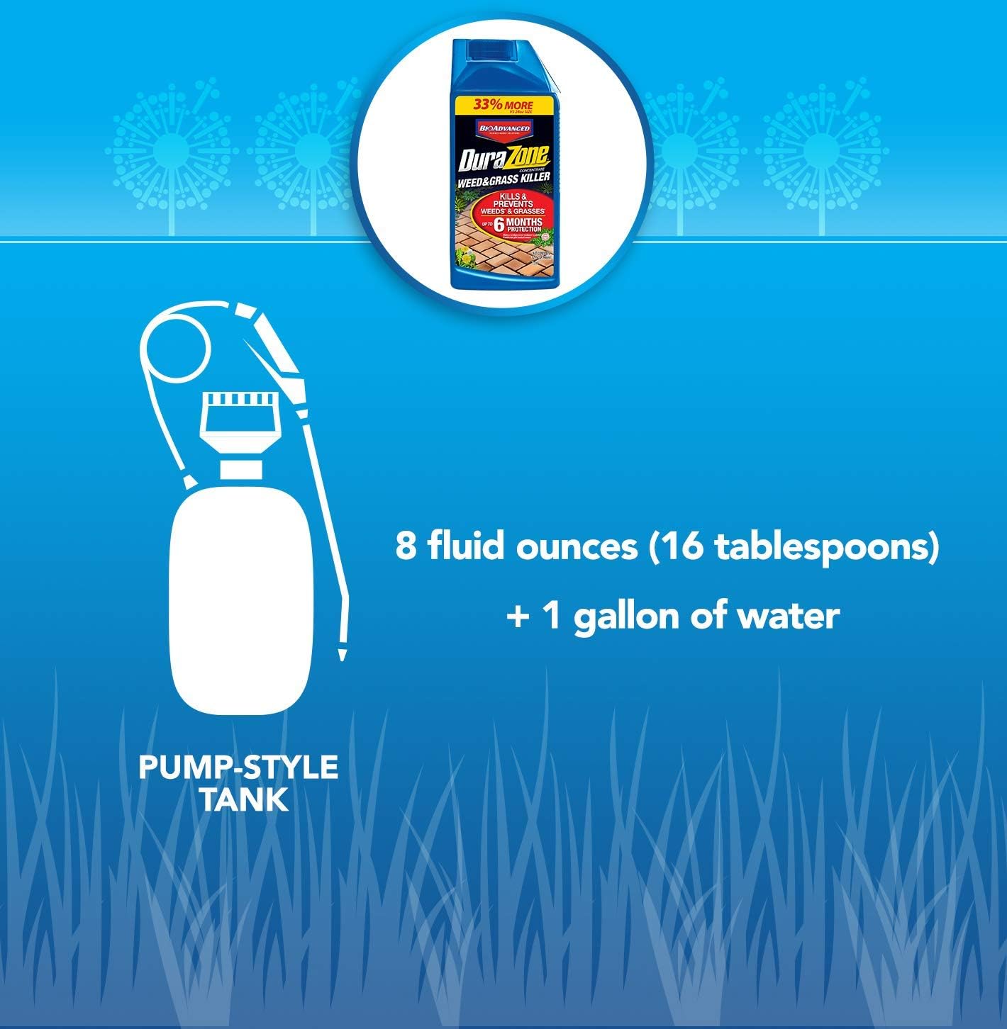 BAYER CROP SCIENCE 704330A DuraZone Weed & Grass Killer 32Oz Conc Durazn W and G Kil, 32-Ounce, Concentrate