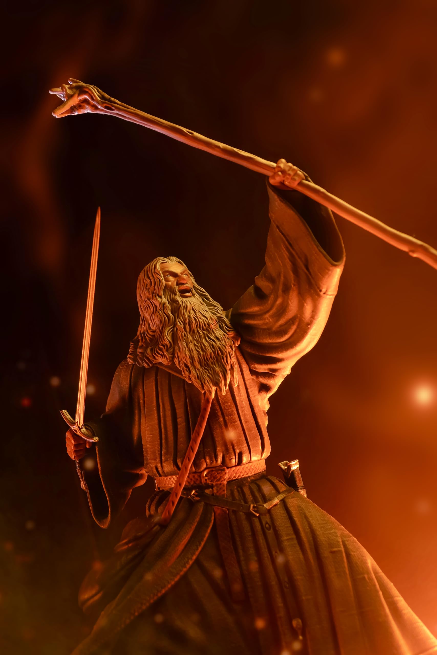 SD Toys - Figura Gandalf en Moria de El Señor de los Anillos- Figura de 18 cm