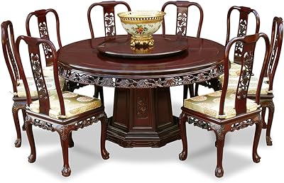 Amazon Com Millennium Ashley North Shore 7 Piece Rectangular Formal Dining Room Set Fabric Table Chair Sets