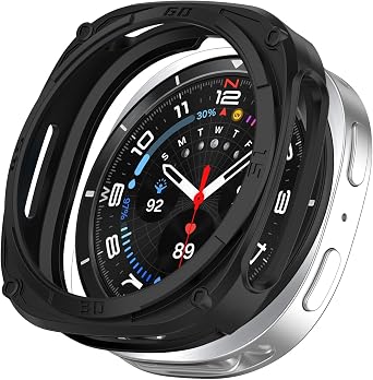 Protective Case for Samsung Galaxy Watch 8 40 mm Case, TPU Case Watch Frame Protection for Galaxy Watch 8 Smartwatch 40 mm Accessories Black