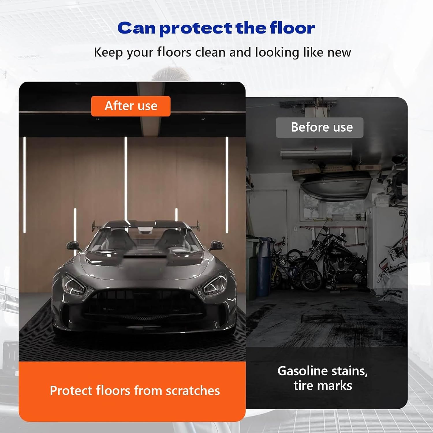 Garage Floor Mat PVC Rubber Trailer Mat 1.6mm Thickened Anti-Slip Flooring Diamond Plate for Warehouse Gyms Boats(Black,1x3m)