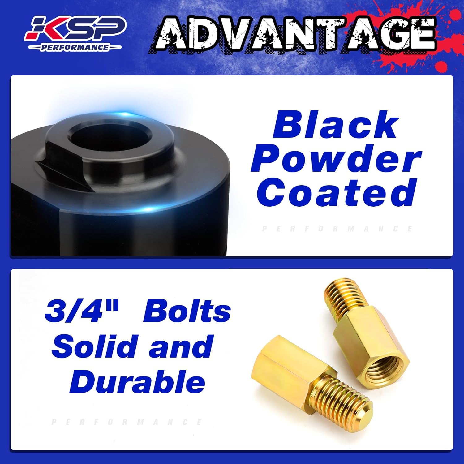 KSP 2" Lift kits for F250 F350 1999-2022, 2inch Front Lift Spacer with 3/4”Stud Extenders Compatible with F-250 F-350 Super Duty/2000-2005 Excursion, Front Leveling Kits Only Work on 2wd Truck