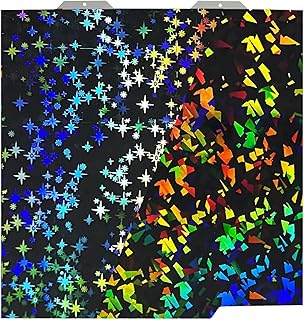 IdeaFormer 3D PEF PEY Build Plate for Bambu Lab A1 Mini, Rainbow Confetti PEY Galaxy Spring Steel Plate Double Sided Flexible Sheet 184x184mm