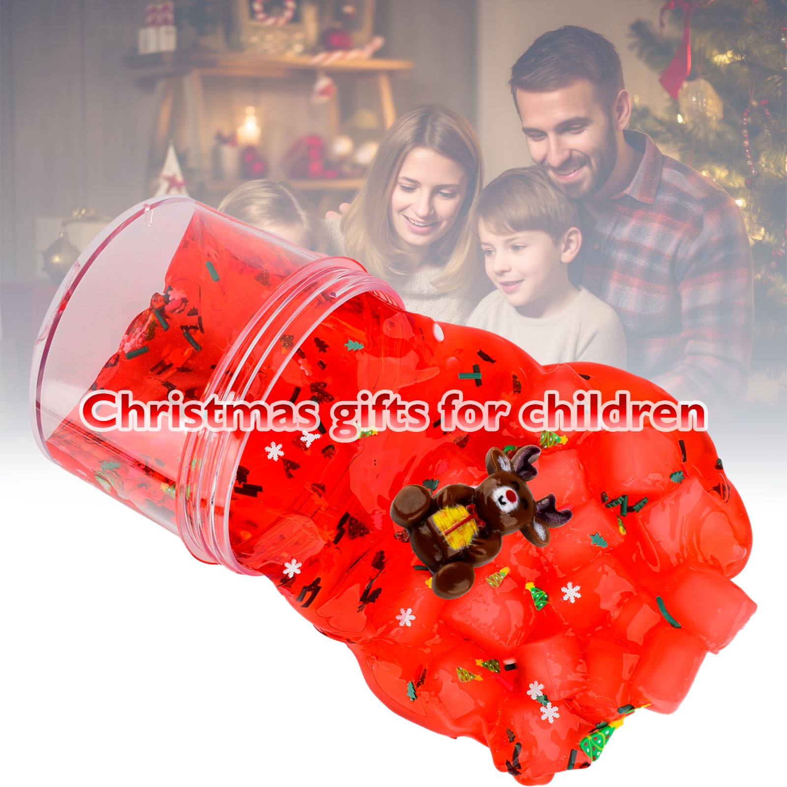 Amazon | レッド クリア クリスマス スライム | おもちゃ雑貨 | おもちゃ