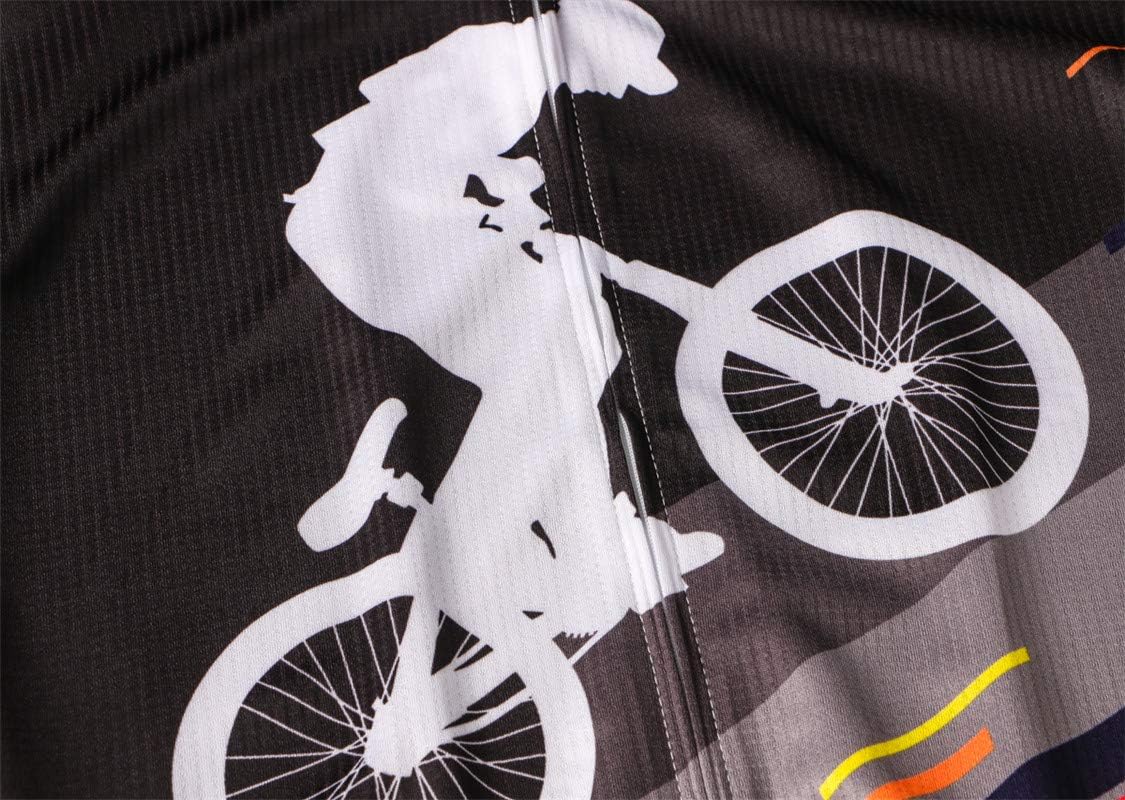 Cycling Jersey Men Full Zip Bike Shirt Racing Top Bicycle Clothing