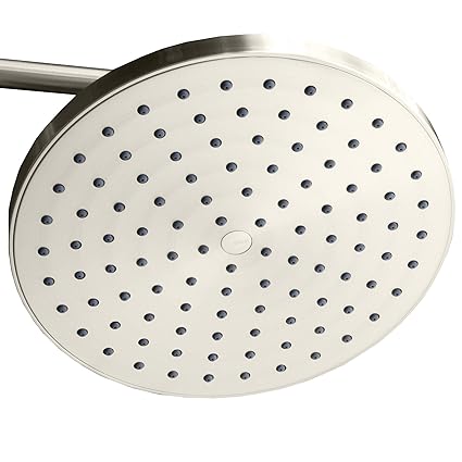 ShowerMaxx, Luxury Spa Series, 8 inch Round High Pressure Rainfall Shower Head, MAXX-imize Your Rainfall Experience with Rain Showerhead in Brushed Nickel Finish