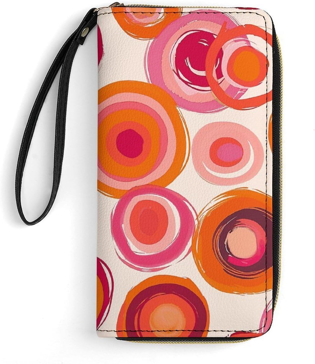 Circles Wristlet Clutch Wallet with 4 Card Slots