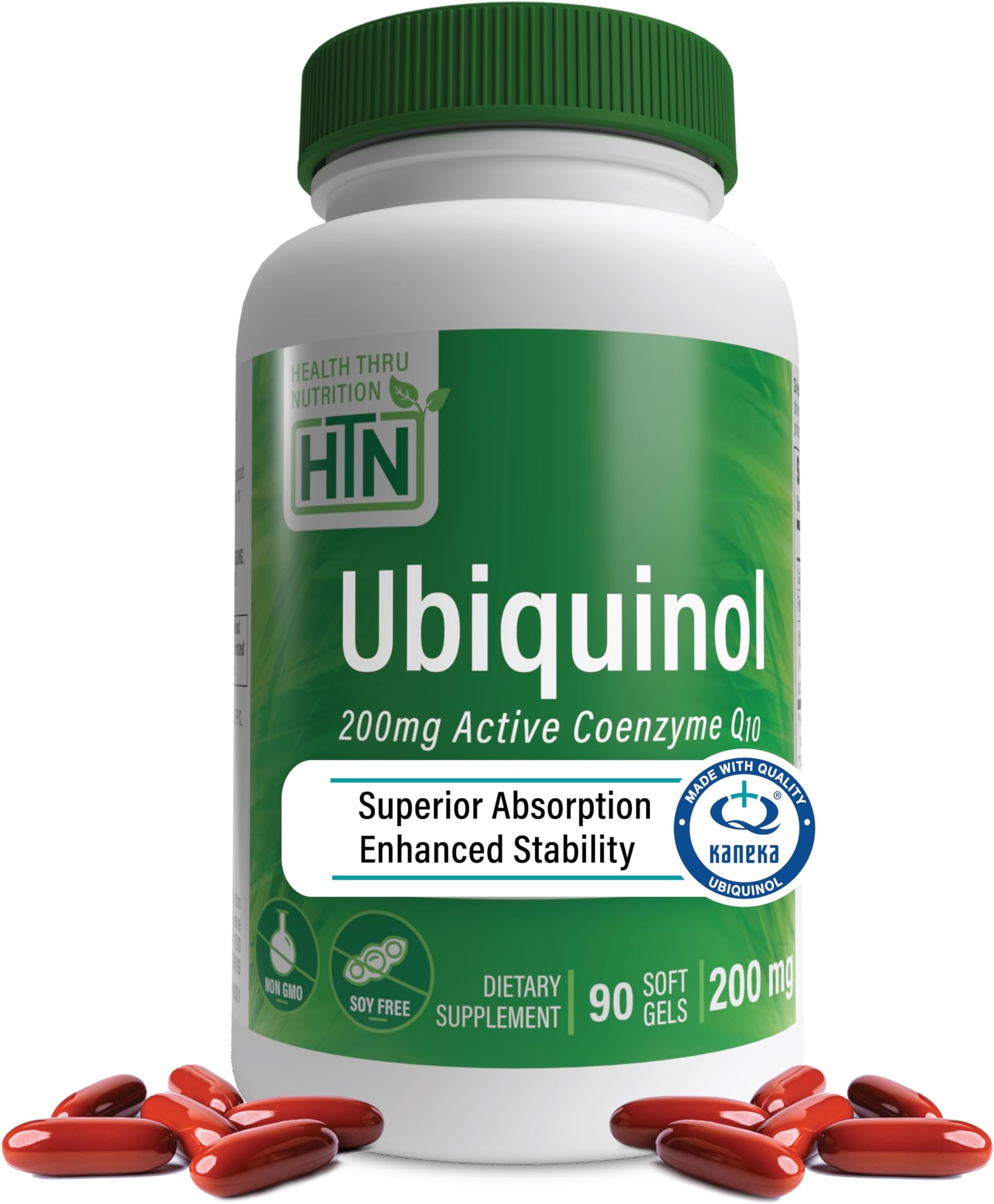 – Ubiquinol 200 Milligram EAF CoQ10 (Enhanced Absorption Formula Coenzyme Q10 as Kaneka Ubiquinol) (90 Softgels)