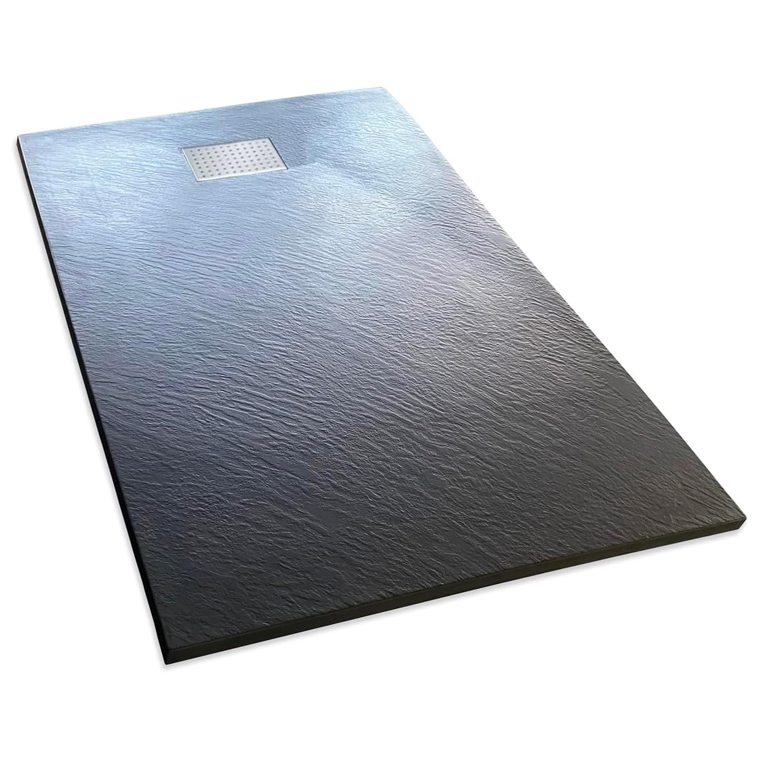 Nassboards Shower Base Pan Drain System - Wetroom Floor Cover Non-Slip, Curbless, Durable, Lightweight Sheet Moulding Compound Tray, Easy Clean, Long Lasting Scratch & Stain Resistant