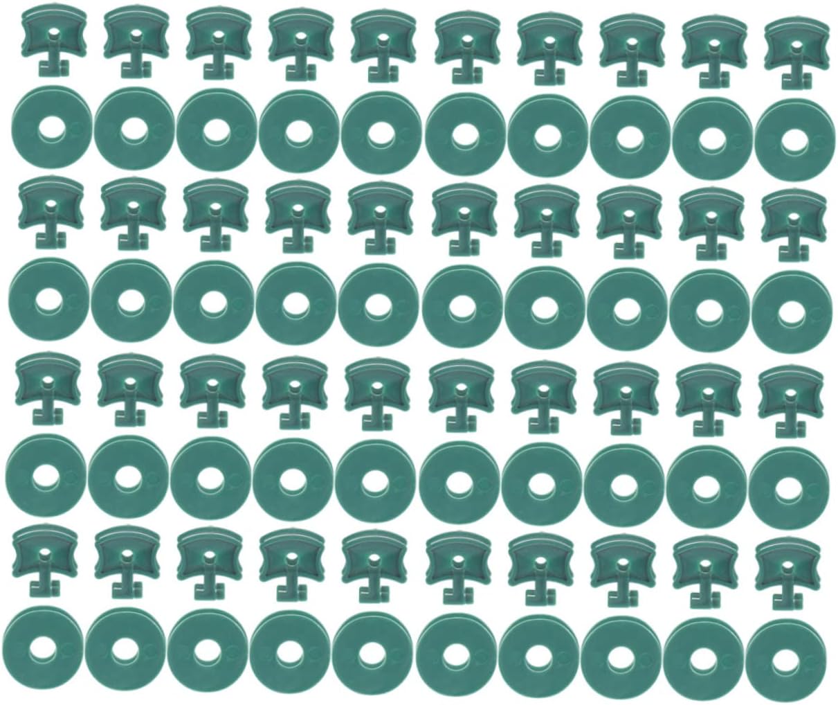 50Sets Greenhouse Plant Fixing Clips with Washers Durable Garden Clips for Insulating and Shading Easy to Secure Without Tools for Greenhouse Arrangement and Plant