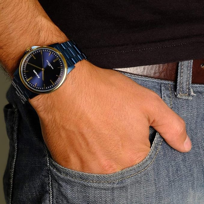 Relógio Akium Masculino Aço Azul - TMG7088N1D : Amazon.com.br: Casa