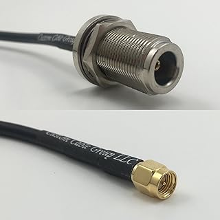 3 feet RG405 N FEMALE BULKHEAD to SMA MALE Pigtail Jumper RF coaxial cable 50ohm Quick USA Shipping