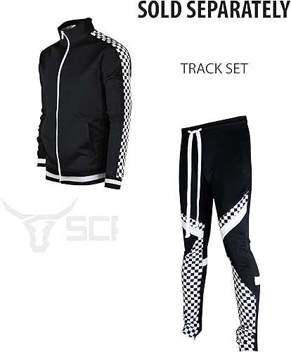 Vista 4 de SCREENSHOT -Pantalones deportivos de moda P41902 para hombre, ajuste recto, atlético, fitness, moda urbana, ropa urbana