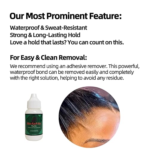 Miniatura 2 de Lace Glue Adhesive and Wig Glue for Lace Front Wigs - Waterproof & Sweat Proof, Strong Hold, Transparent & Seamless, Gentle Formula