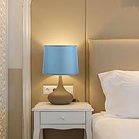 Vista 6 de PATIKIL Pantallas para lámparas de mesa de 11.4 pulgadas superior x 12.6 pulgadas inferior x 9.8 pulgadas de alto, pantallas de lámpara de tambor