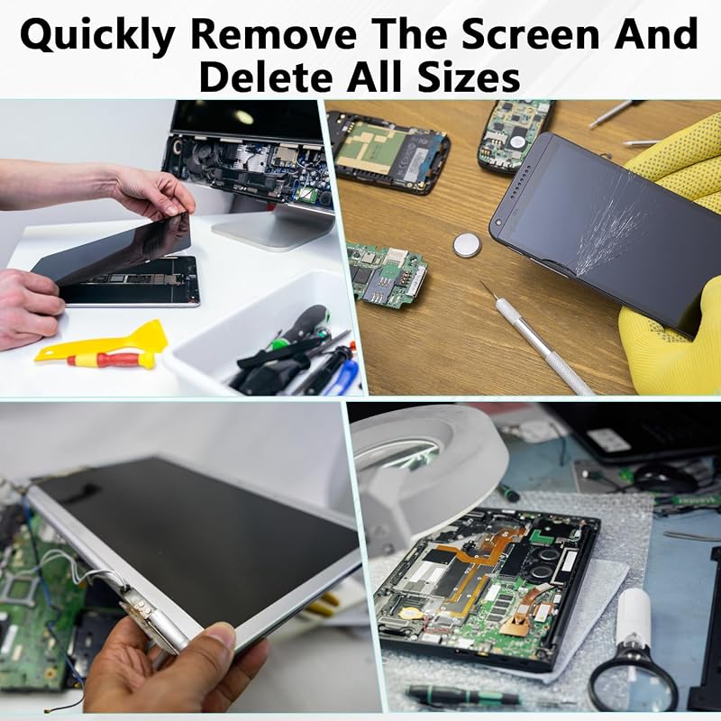 Plită încălzitoare pentru repararea telefoanelor mobile Ayolofei, separator PTC cu încălzire pentru ecrane LCD, cu 2 suporturi din silicon