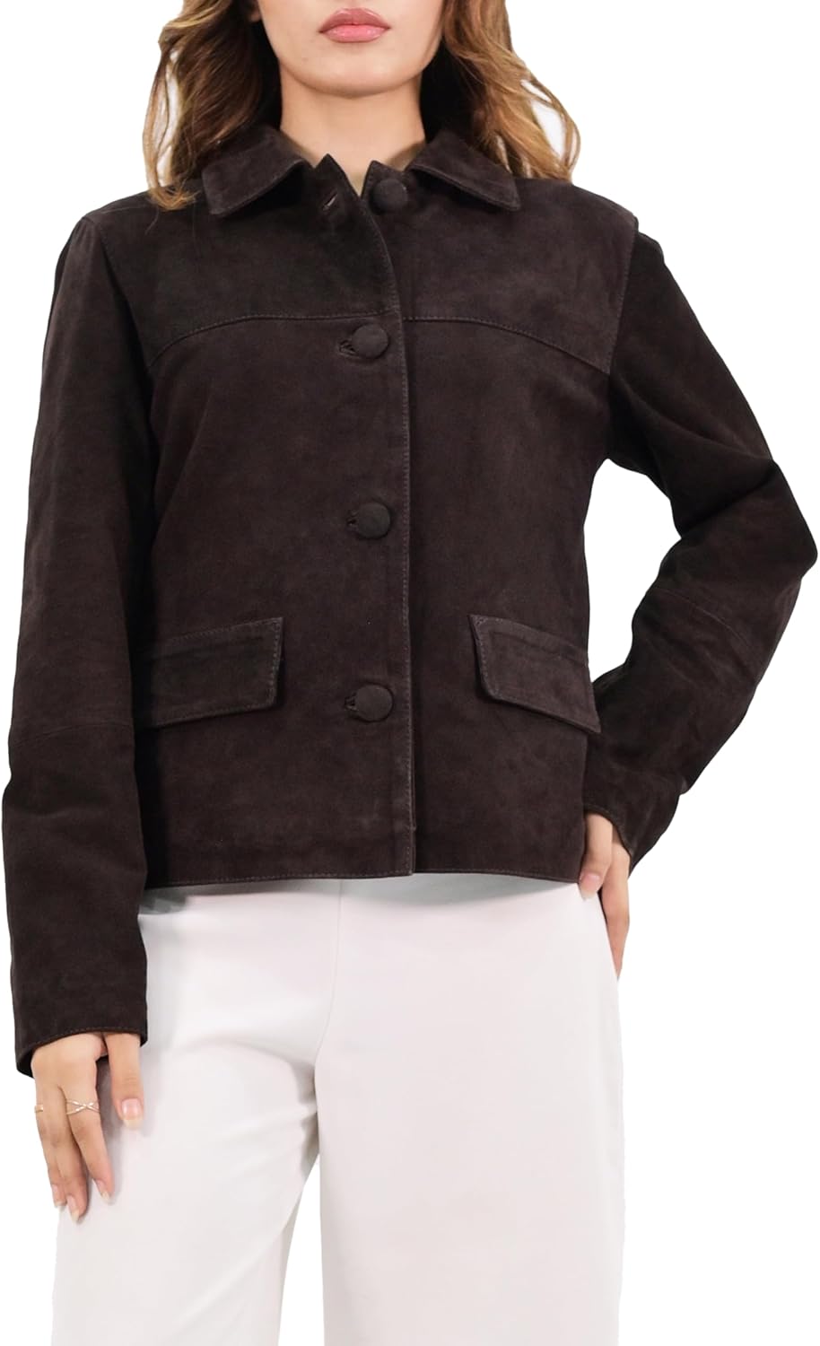 Rauly Women’s Suede Leather Motorcycle Jacket – Classic Biker Style Premium Leather Jackets for Women - Image 2