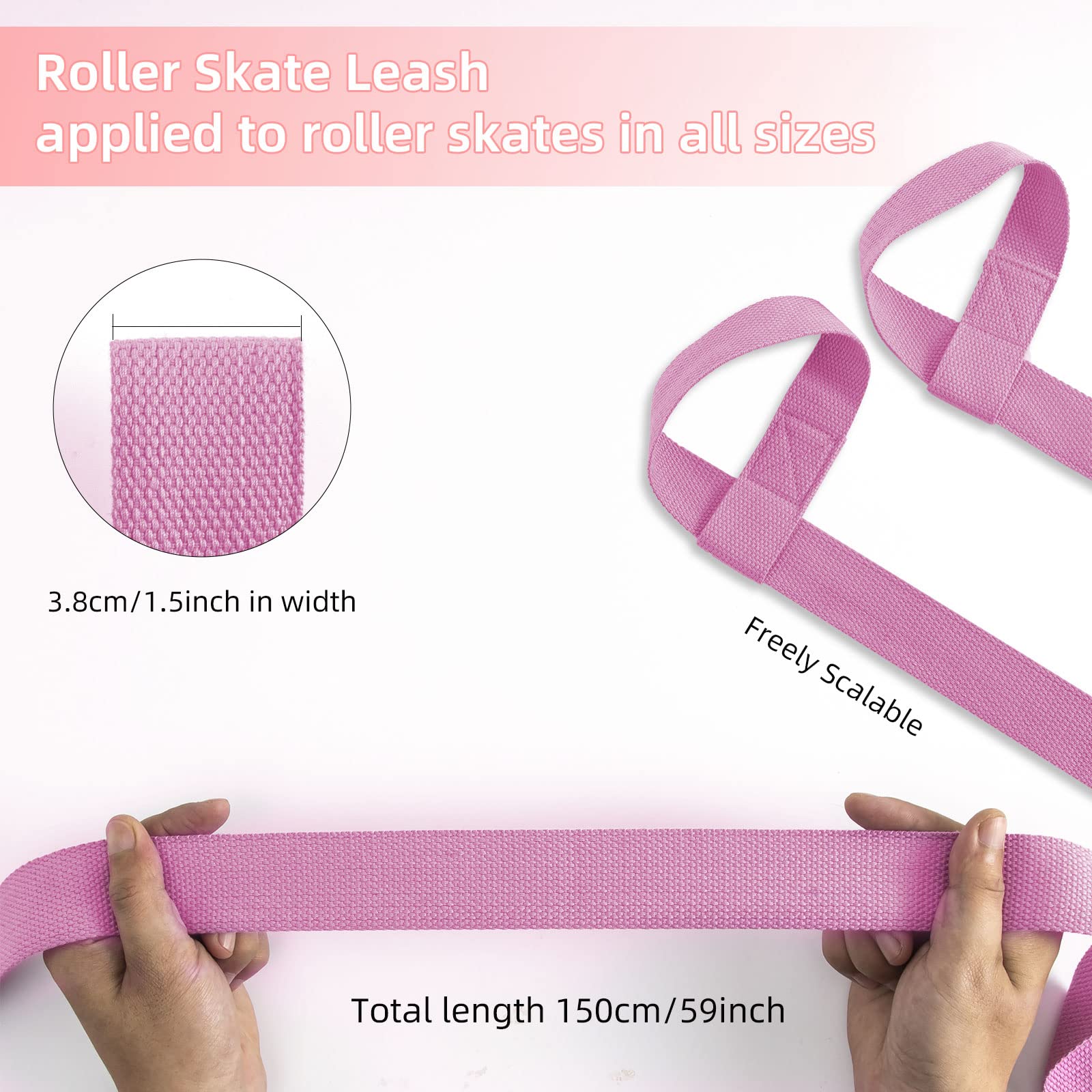 Correa ajustable para botas de esquí y esterilla de yoga para esterilla de yoga, esquí, snowboard, patines sobre hielo y patines, [59inch-negro, azul, rosa] 4
