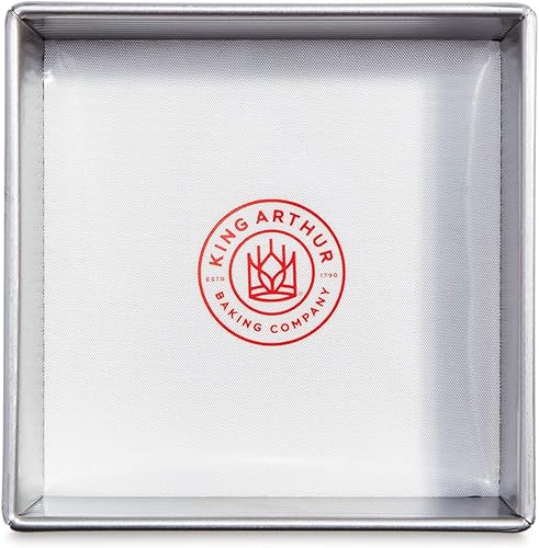 Miniatura 6 de King Arthur Baking Company - Revestimientos cuadrados para moldes para tartas, silicona antiadherente reutilizable de grado europeo, 8 pulgadas,