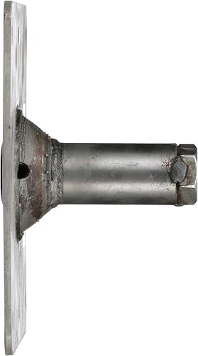 Miniatura 6 de Attwood SP-67739-T Lock'N-Pin Base de pasador de  de pulgada, base de 7 x 7 pulgadas, roscado, buje de acetal, preperforado para montaje, plateado