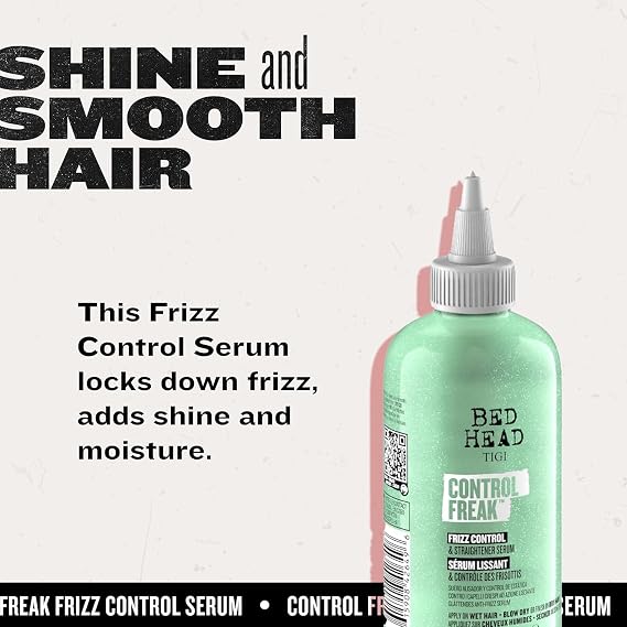 TIGI Hair Serum For Curly or Frizzy Hair Control Freak Hair Care and Straightener 8.62 fl oz