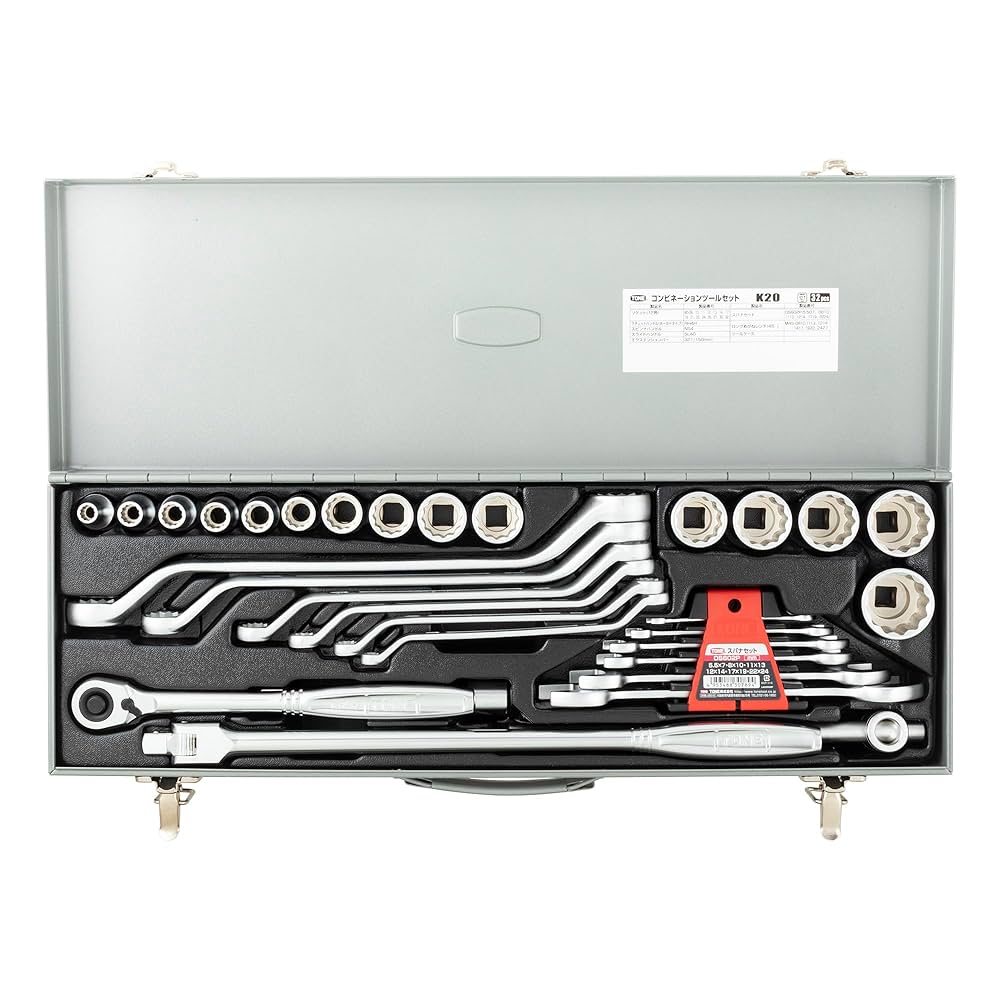 κκTONE トネ ハンドツール ツールセット コンビネーションツールセット TBP008-1 レッド TONE トネ コンビネーションツールセット K60｜中古工具