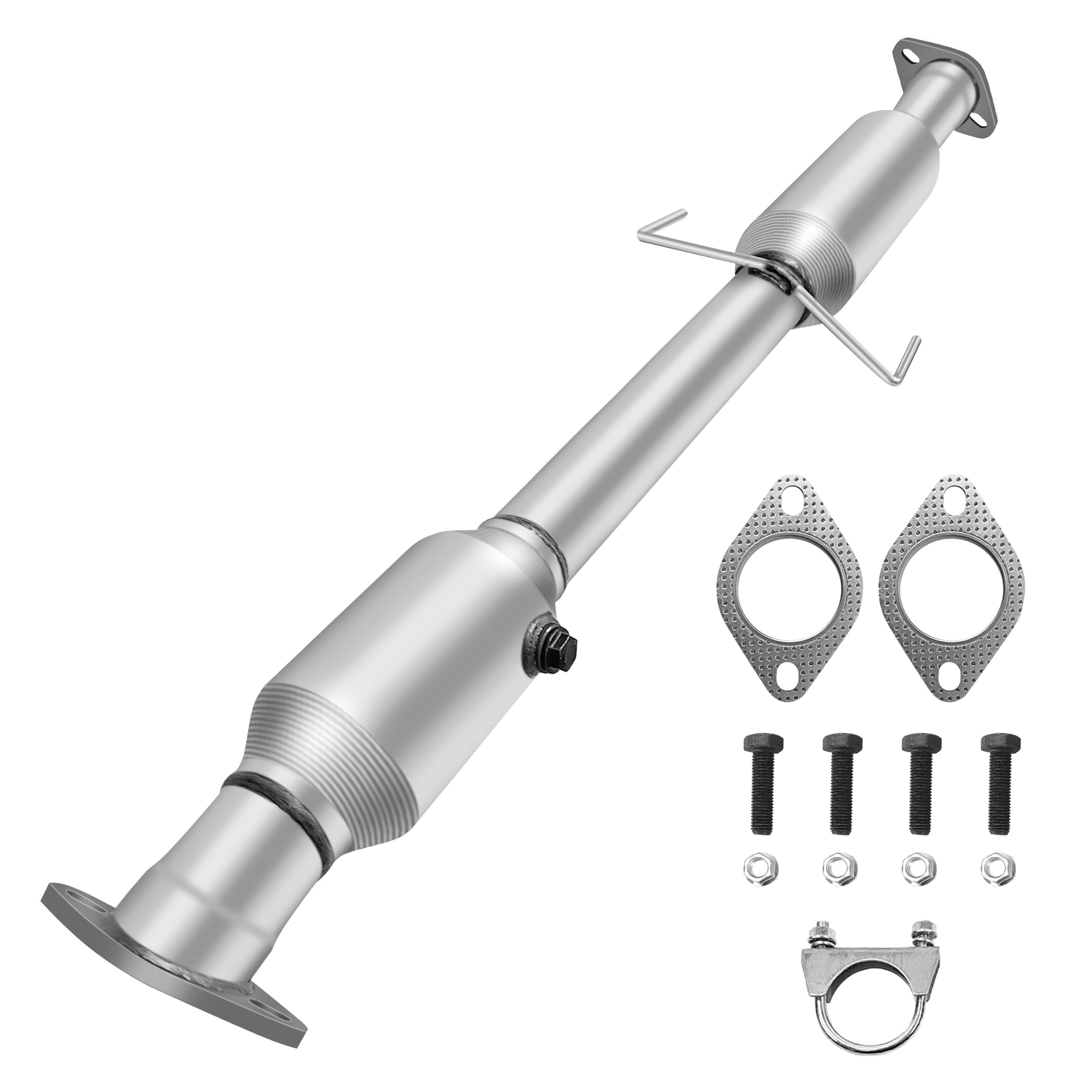 Photo 1 of [Rear]FortunaFlow Catalytic Converter Compatible with Sonata GL/GLS/Limited/SE/Hybrid Sedan 4-Door 2011-2016,Kia Optima 2011-2013 2.4L,Replace 54885,12H55-53,286003Q190(EPA Compliant+standard)