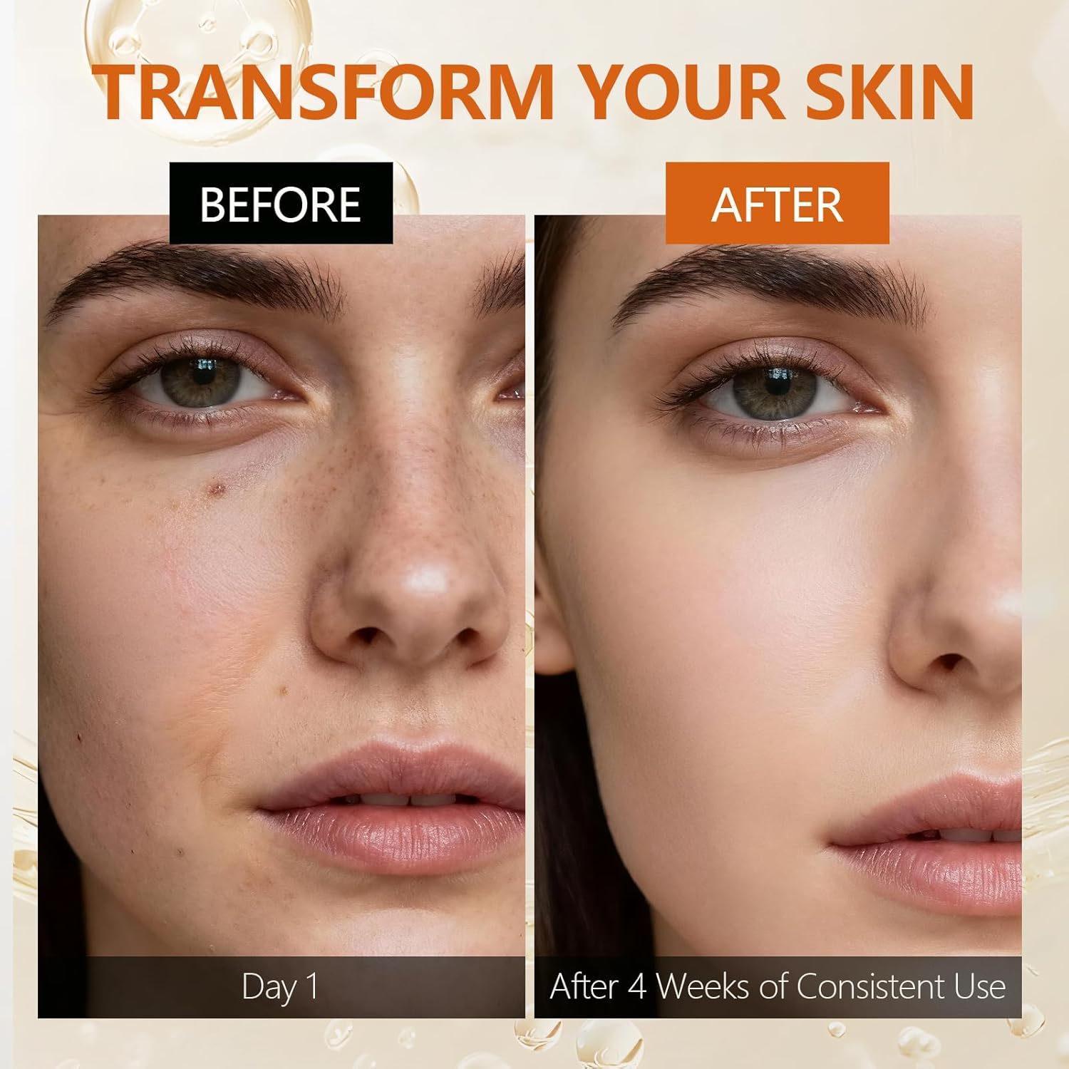 Retinol Serum for Face & Neck,Anti Aging Face Serum with Collagen & Boost Hydration Formula,Targets Wrinkles, Fine Lines& Skin Firming Treatment for All Skin Types-Day/Night,1.76 Fl Oz. - Image 4