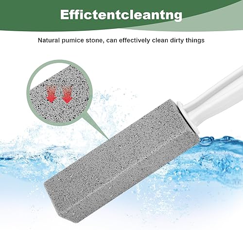 Miniatura 7 de Yolev Paquete de 12 piedras pómez para inodoro con asa, limpiador de cuencos de piedra pómez para limpieza de inodoros, bañeras, parrillas,