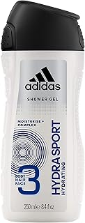 Adidas hydra sport shower gel for men, 3 in 1 - 250 ml