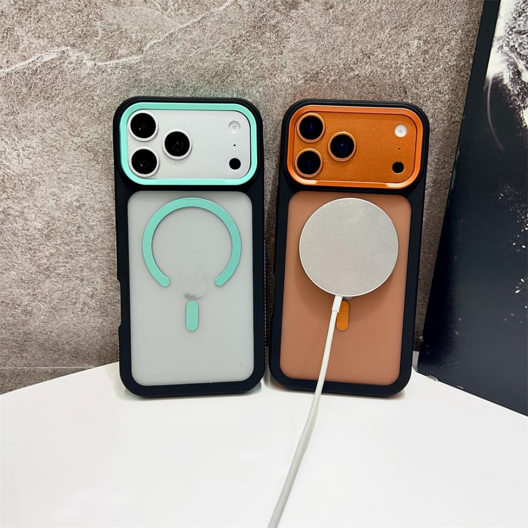 per iPhone 12 Custodia magnetica opaca satinata per telefono, cover rigida traslucida antiurto (per iPhone 12/viola)