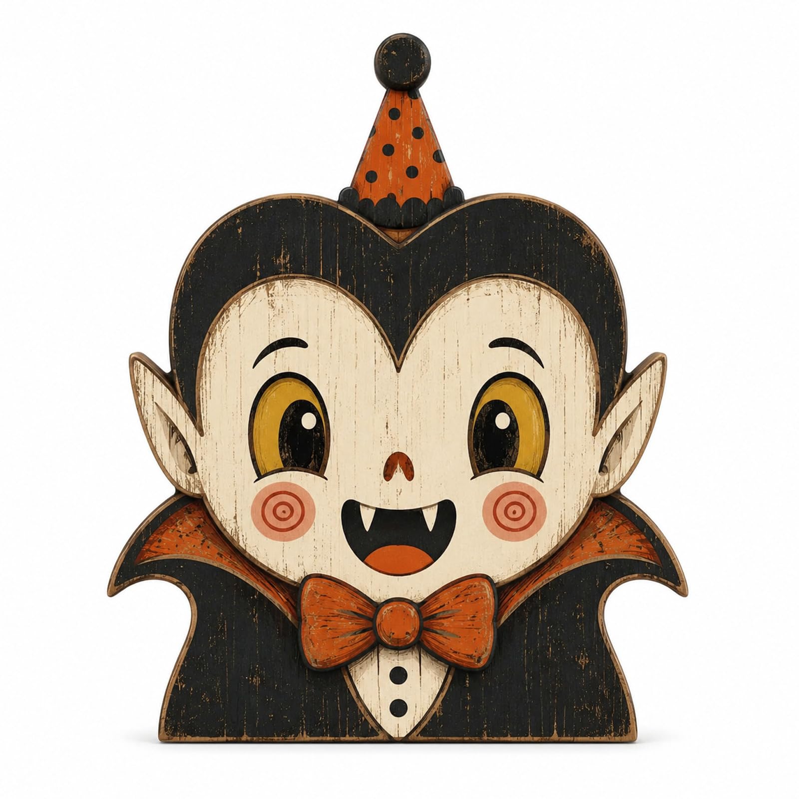 LWHZOFR Halloween Wooden Character Tabletop Decor - Double-Sided Freestanding Halloween Figurine for Mantel Shelf Tiered Tray Table Centerpiece Home Seasonal Decoration