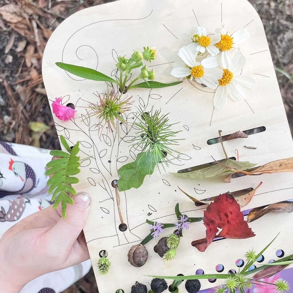Elegant Flower Display Board Wood Grass/Leaf Collector Board for Art Enthusiasts