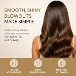 Remington Shine Brosse sèche-cheveux thérapeutique 2.4” Ovale chaud Air Brosse huile d'argan kératine Volumisateur ionique anti-frisottis céramique 1100W Styler pour cheveux de salon sans frisottis lisse