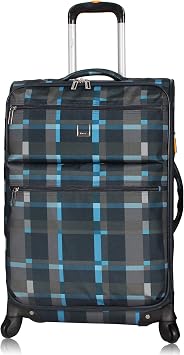Amazon.com: Lucas Designer Luggage Collection – Bolsa blanda expandible de  24 pulgadas – Maleta duradera de tamaño mediano ultraligera a cuadros con  ruedas giratorias de 8 ruedas : Ropa, Zapatos y Joyería