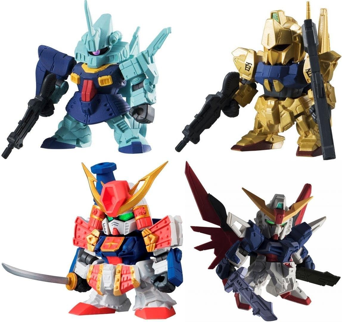 Amazon 機動戦士ガンダム ガシャポン戦士フォルテ05 アソート4種セット F026 デスティニーガンダム F027 百式 F028 ディジェ F031 武者駄舞留精太 プラモデル 通販