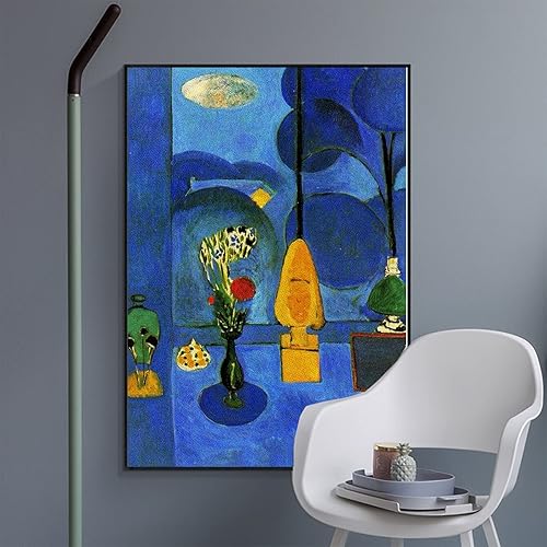 Miniatura 3 de Henri Matisse - Arte de pared con texto en inglés The Blue Window, de Henri Matisse, arte para pared, reproducción de lienzo, póster de pintura de