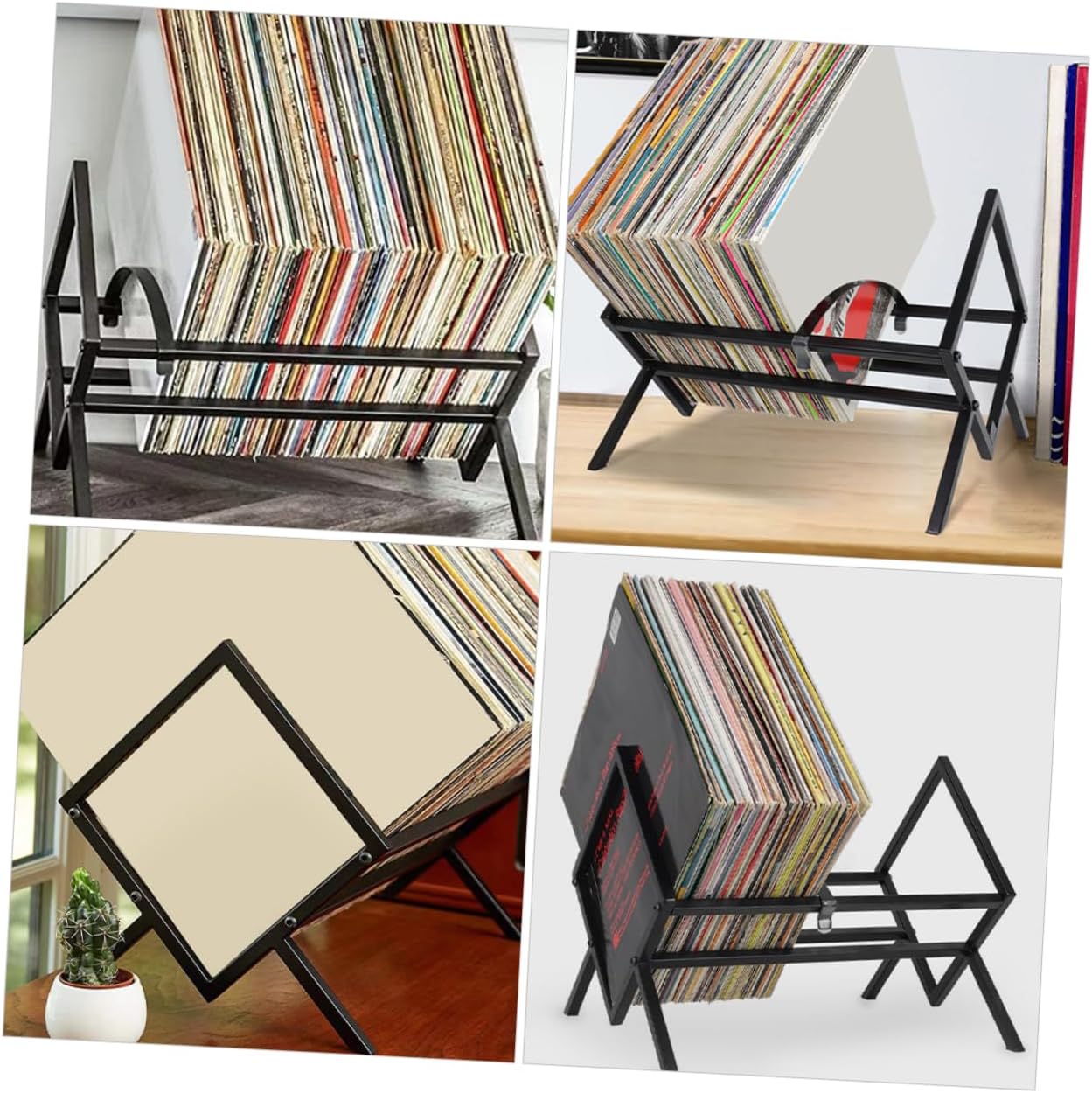 Zerodeko Desktop Record Holder Multi Function Book Holder for Magazines and Files Elegant Retro Design for Home Office Library Compact Storage