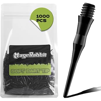1000 pieces plastic dart tips 2BA thread soft dart tips CL08