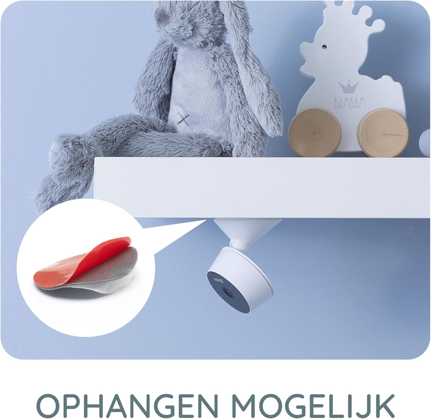 A smartphone screen displaying the Smart Life app interface with options for push notifications, recording, and MicroSD storage.