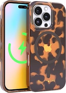 FELONY CASE for iPhone 16 Pro - Classic Tortoise Shell Brown Case with MagSafe | 360° Shockproof TPU Protective Cover, Scratch Resistant | 10 ft Drop Tested