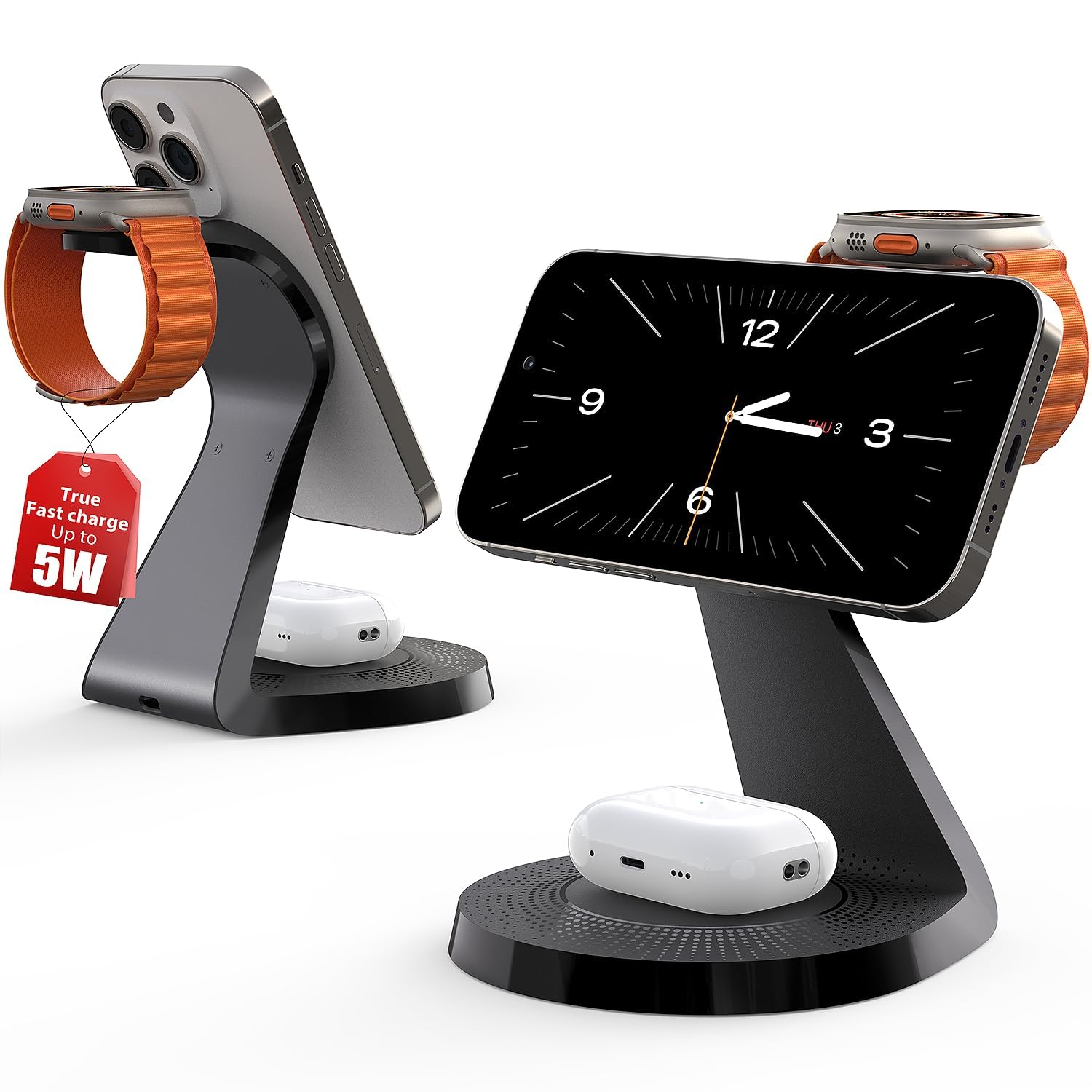 3 in 1 Charging Station for Apple Devices Mag-Safe Charger Stand Fast Charging Wireless Charger for iPhone 16