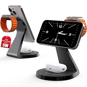 3 in 1 Charging Station for Apple Devices Mag-Safe Charger Stand Fast Charging Wireless Charger for iPhone 16